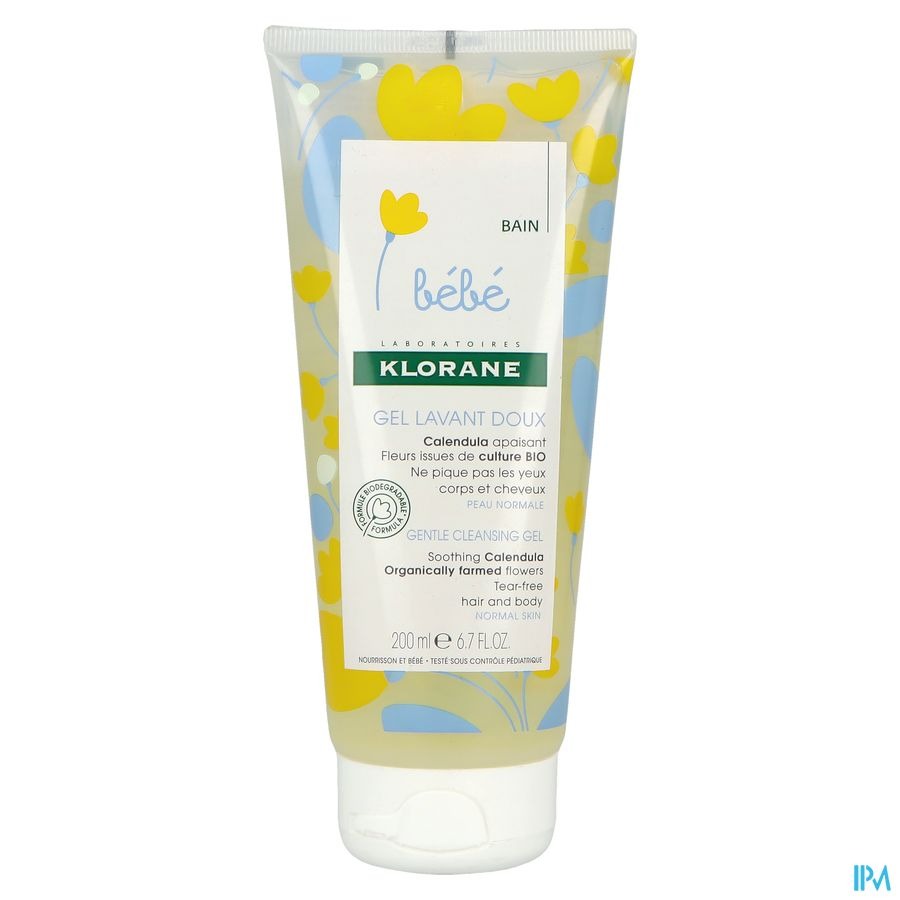Klorane Baby Zacht Reinigingsgel 200ml
