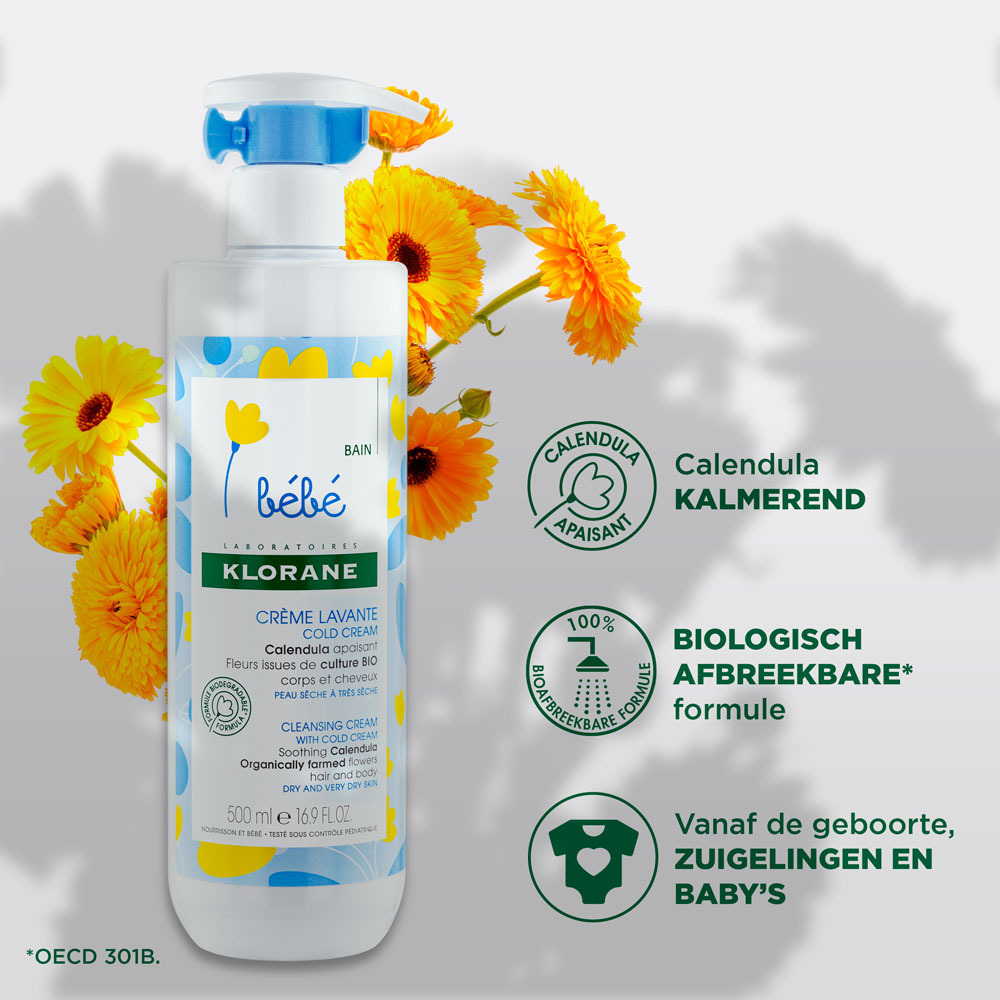 Klorane Baby Hydraterende Melk 500ml