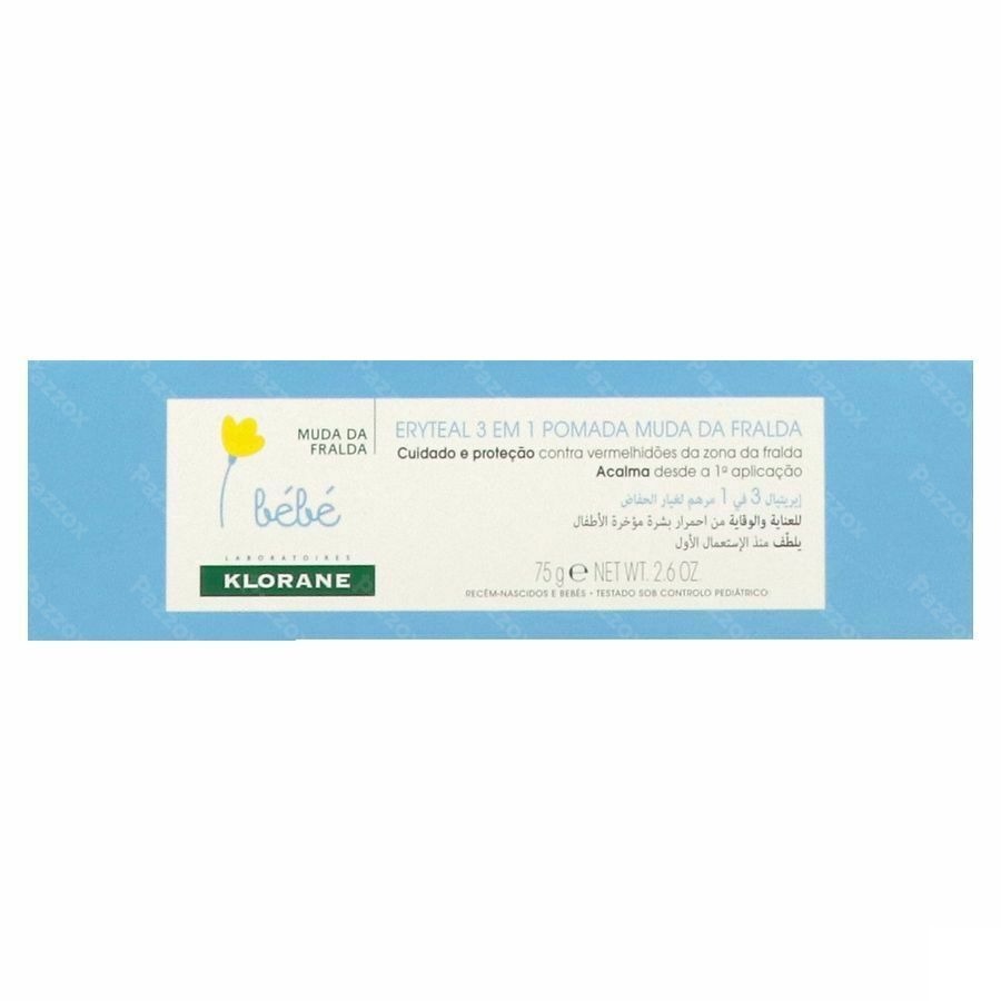 Klorane Bébé Eryteal Crème Luierwissel 75g