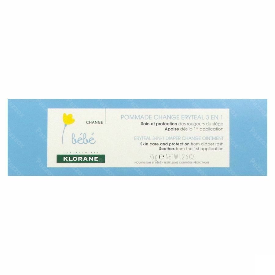 Klorane Bébé Eryteal Crème Luierwissel 75g