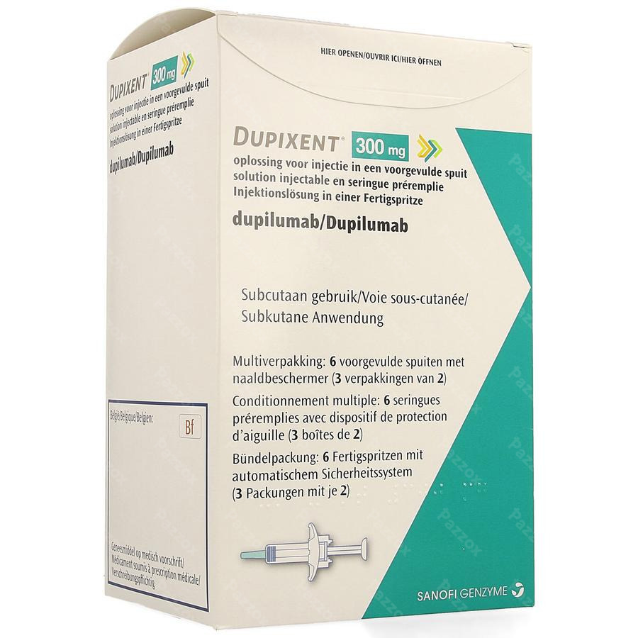 Dupixent 300mg Opl Inj 150mg/ml Voorgev.spuit 6