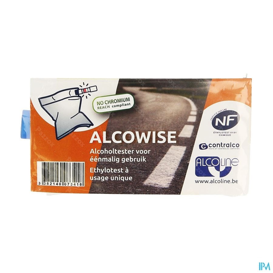Alcowise Alcoholtester Eenmalig Gebruik