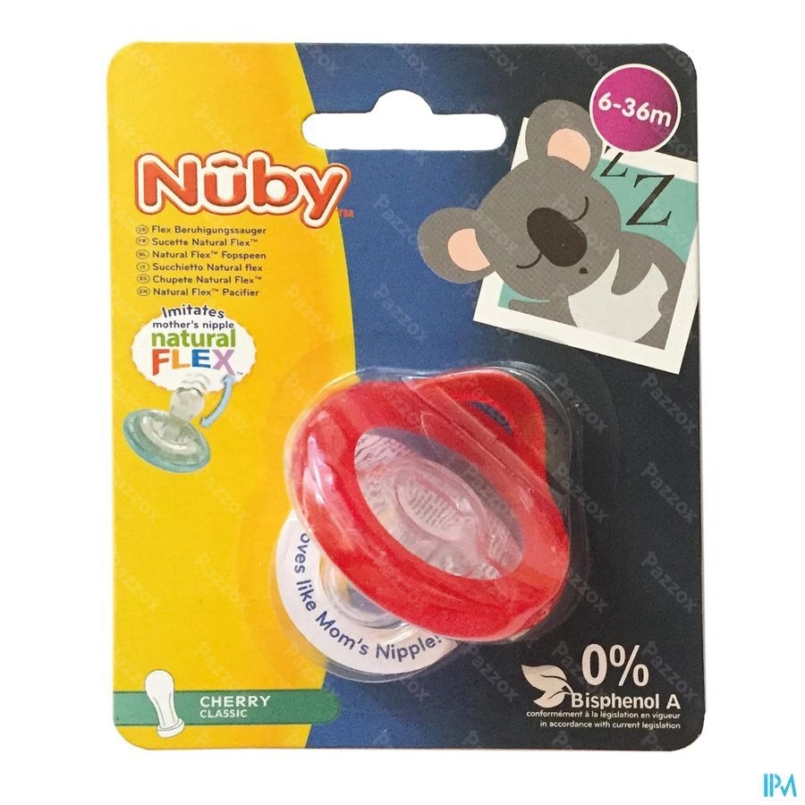 Nuby Fopspeen Natural Flex Kers 6-36m