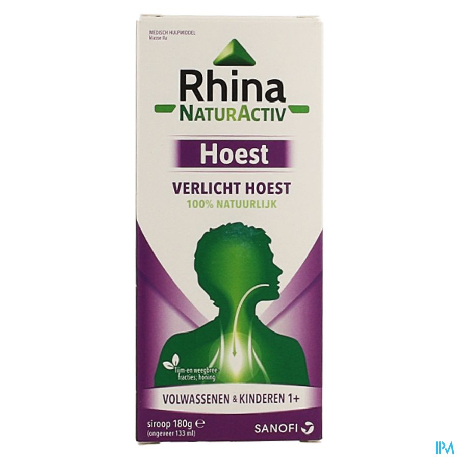 Rhina NaturActiv Hoestsiroop 133ml afbeelding 1