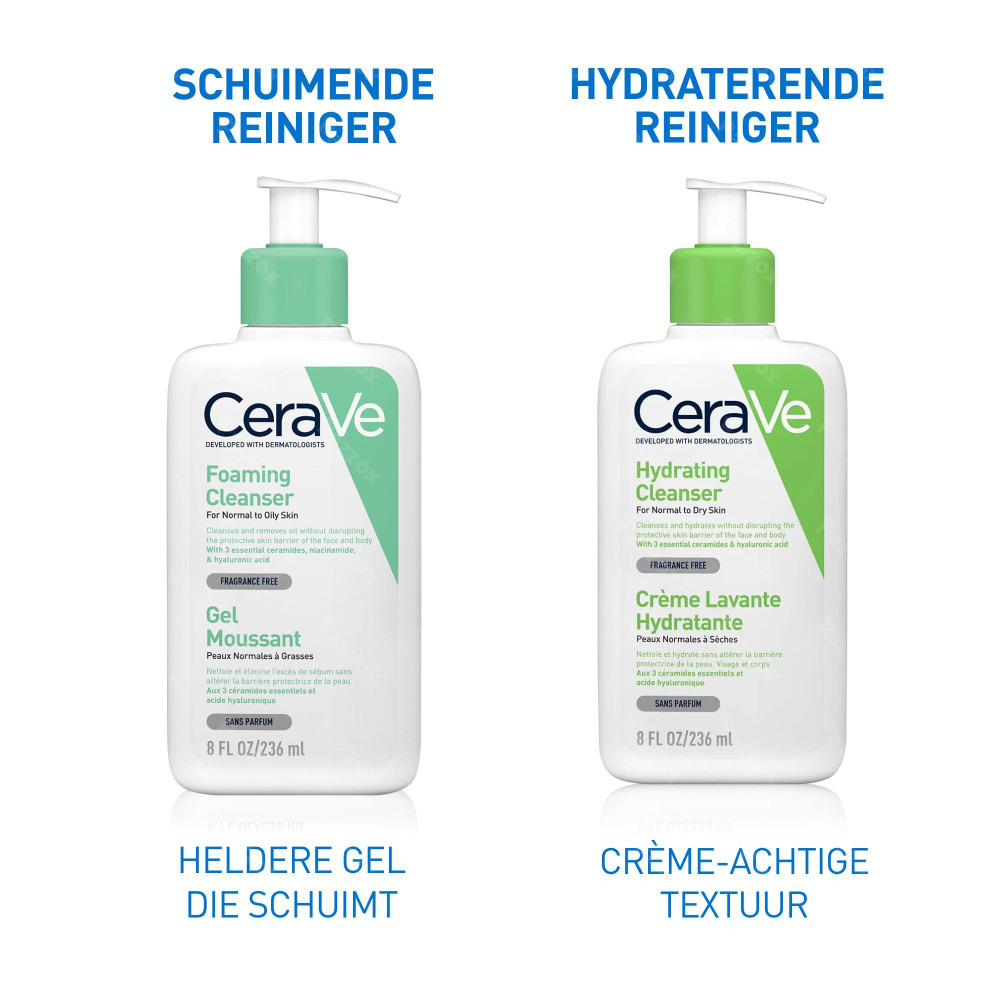 CeraVe Schuimende Reiningsgel Normale tot Vette Huid 236ml