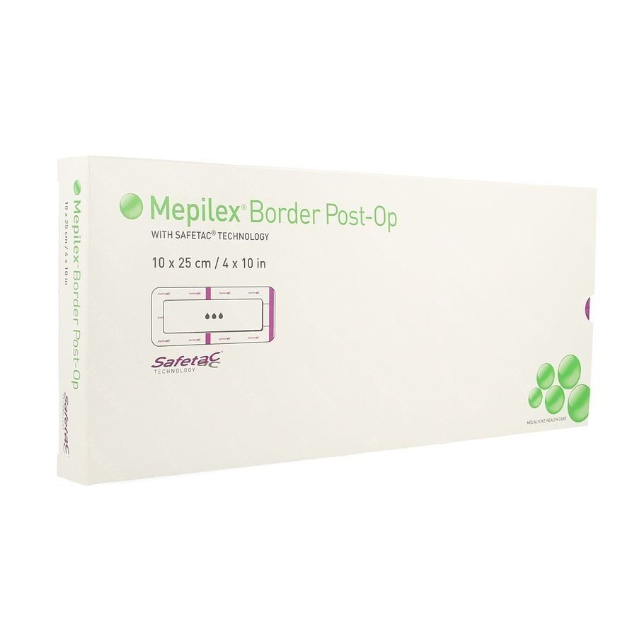 Mepilex Border Post-op Verb 10x25cm 5 496455