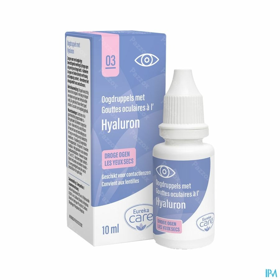 Eureka Care Oogdruppels Droge Ogen Hyaluron 10ml