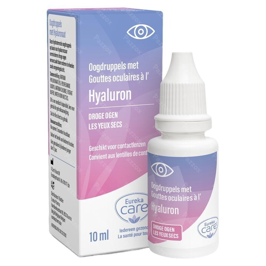 Eureka Care Oogdruppels Droge Ogen Hyaluron 10ml