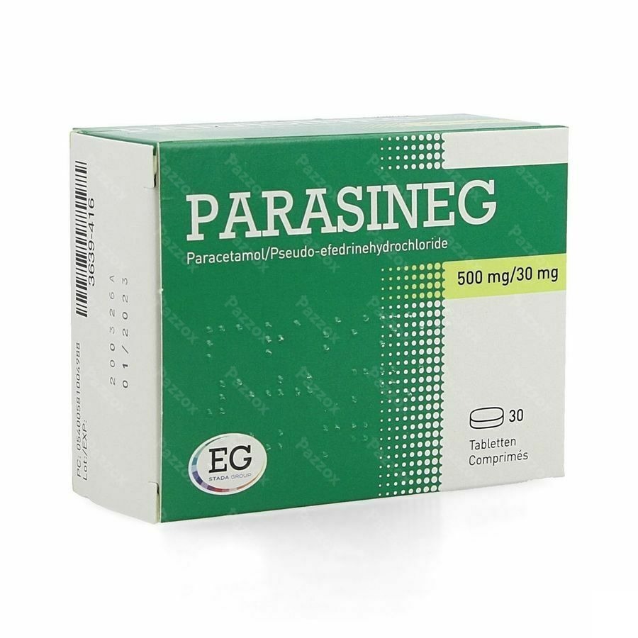 Parasineg 500Mg/30Mg Tabl 30