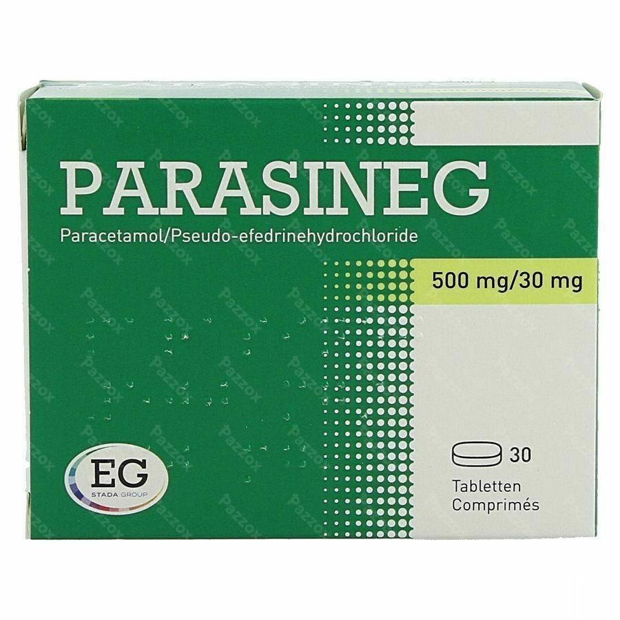 Parasineg 500Mg/30Mg Tabl 30