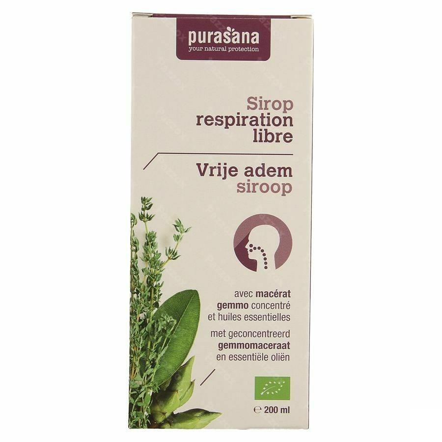 Purasana Vegan Puragem Siroop Vrije Adem 200ml