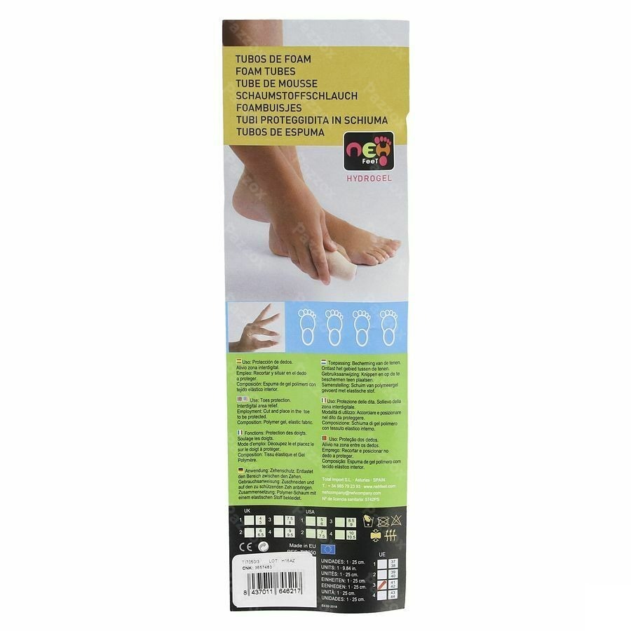 Neh Foambuisjes Diam. 2,5cm Lang 24,5cm
