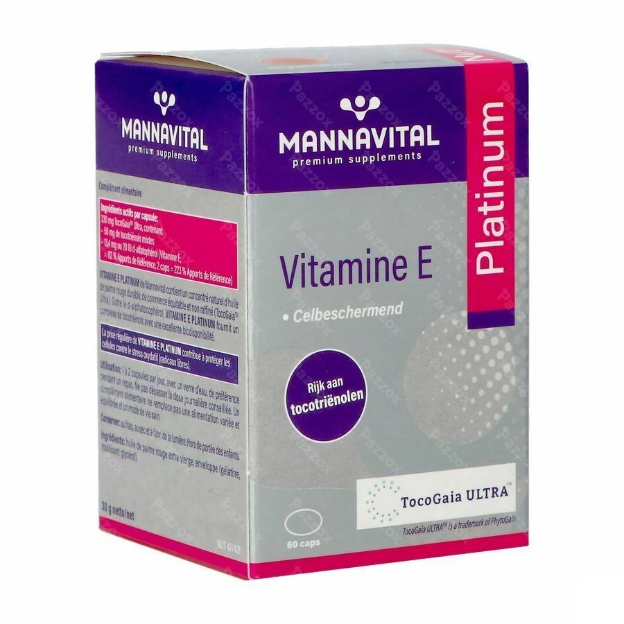 Mannavital Vitamine E 60 Capsules