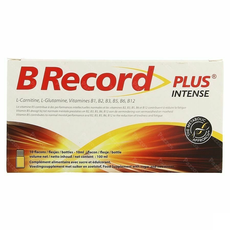 B Record Plus Intense 10ml 10 Flesjes