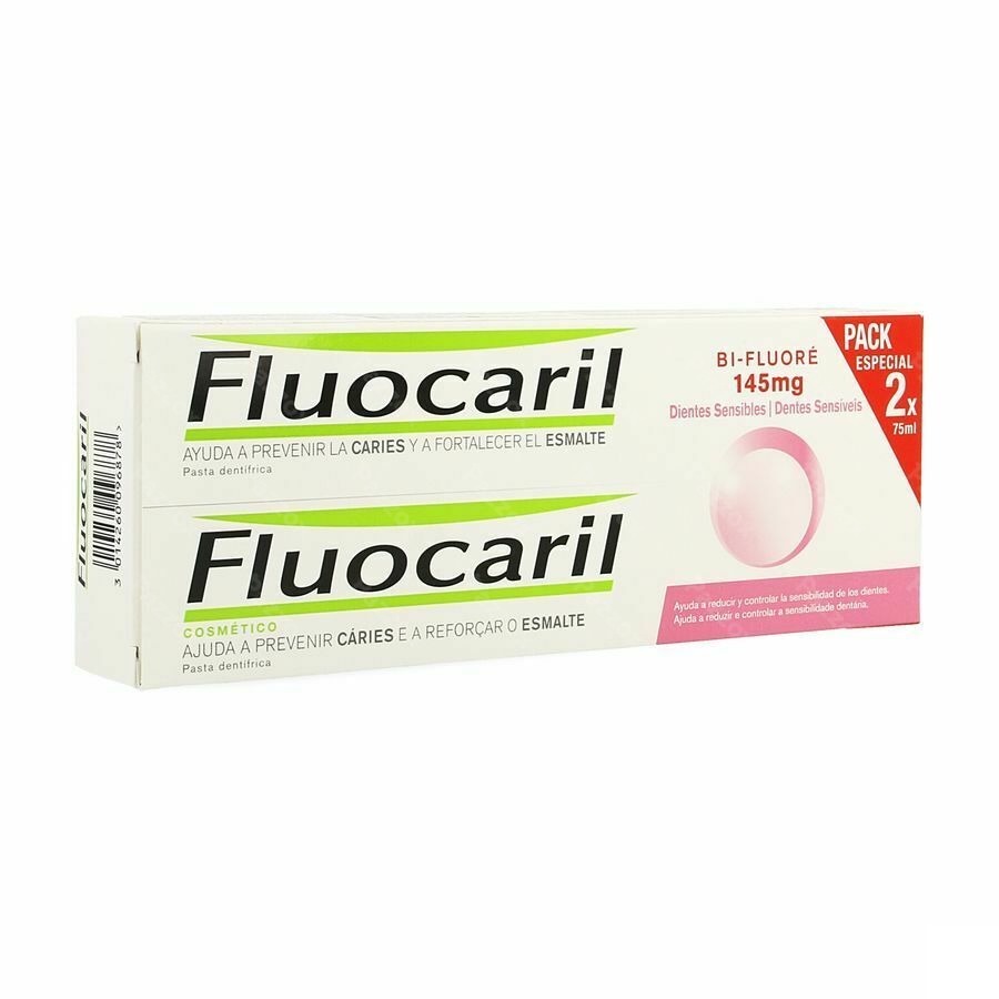 Fluocaril Bi-fluore 145 Gevoelige Tanden 2x75ml