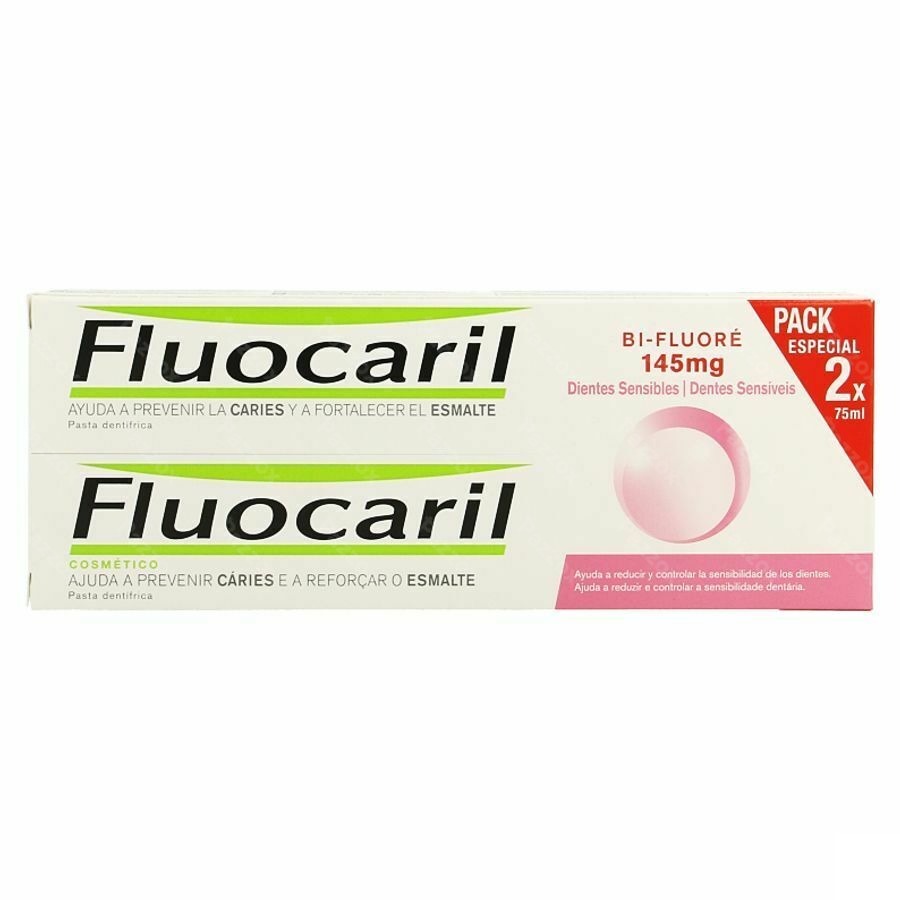 Fluocaril Bi-fluore 145 Gevoelige Tanden 2x75ml