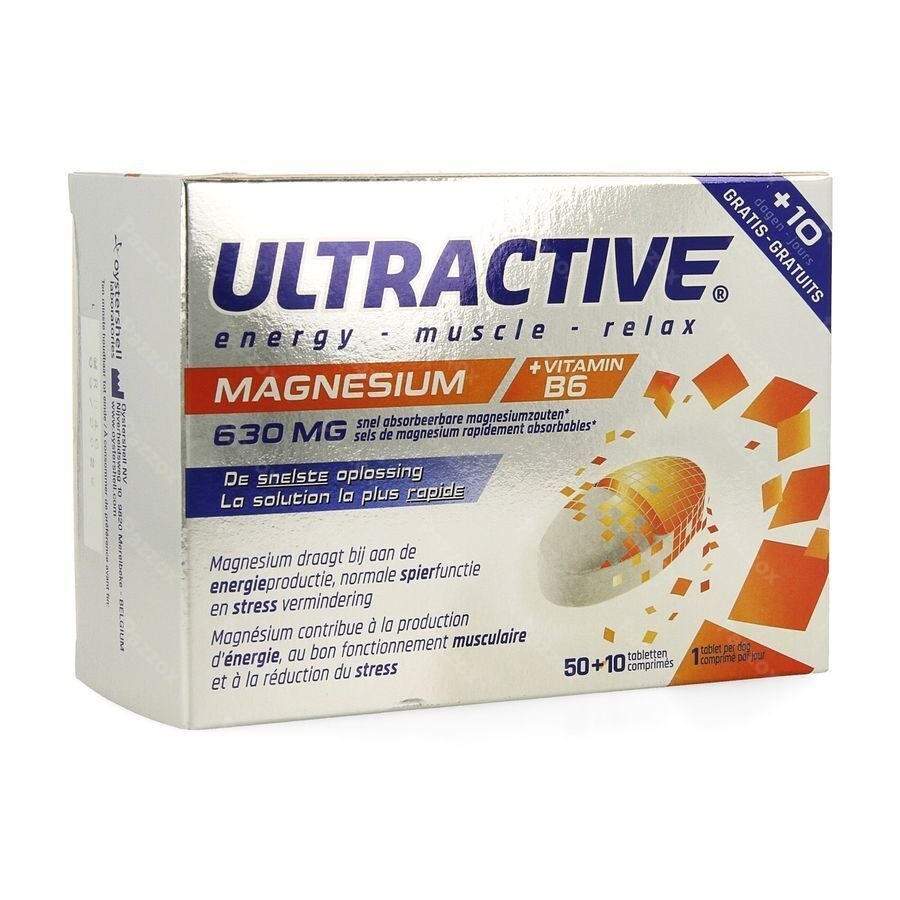Ultractive Magnesium 630mg 60 Tabletten
