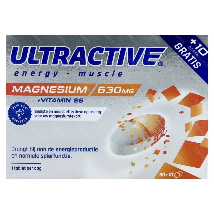 Ultractive Magnesium 630mg 60 Tabletten