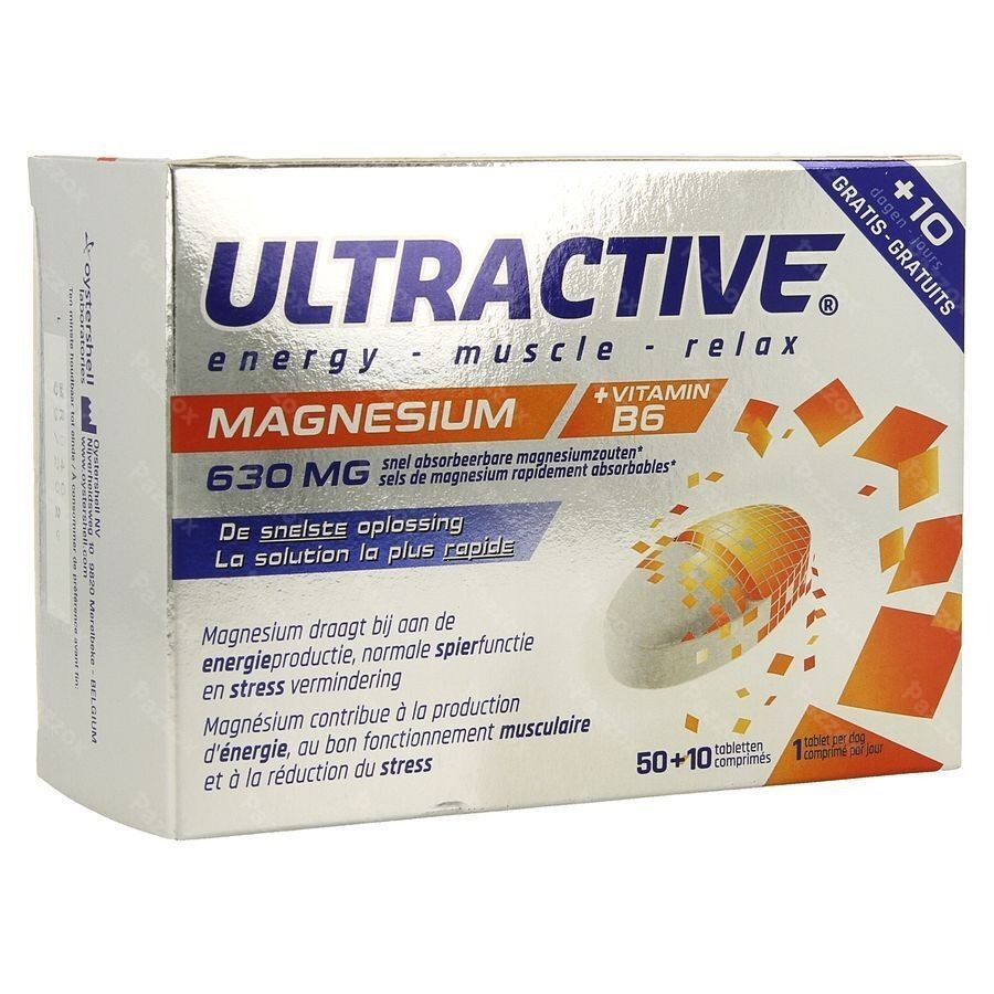 Ultractive Magnesium 630mg 60 Tabletten