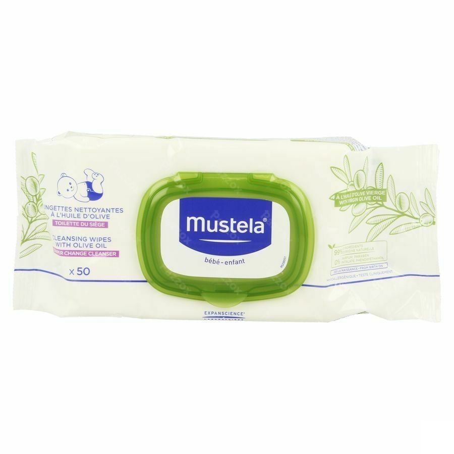 Mustela Bb Reinigingsdoekjes Luierwis.olijfolie 50