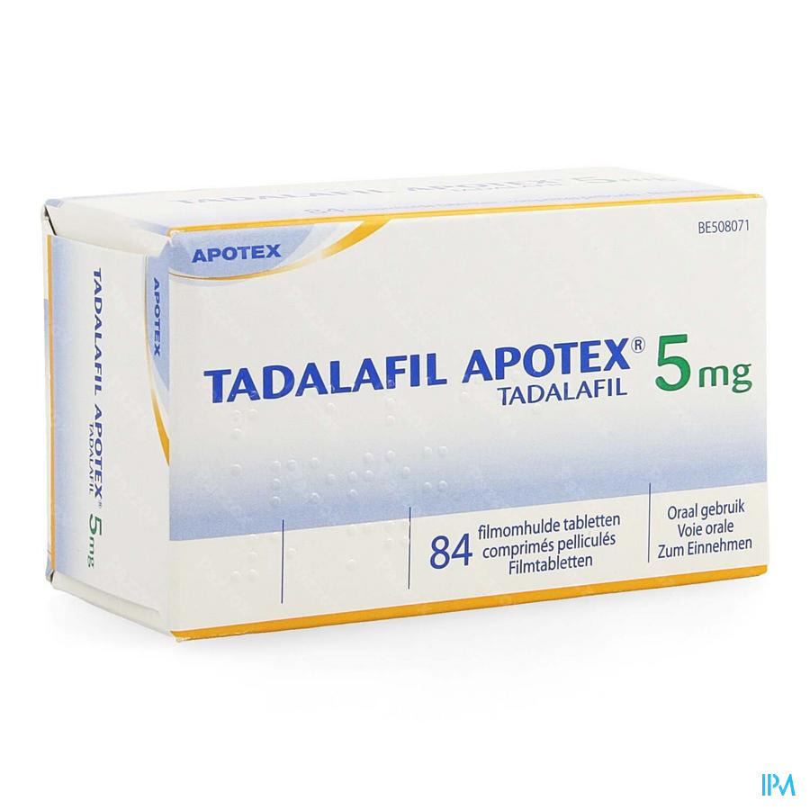 Tadalafil Apotex 5mg Filmomh Tabl 84