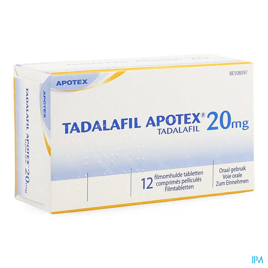 Tadalafil Apotex 20mg Filmomh Tabl 12