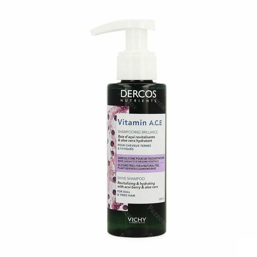 Vichy Dercos Nutrients Revitaliserende Glansshampoo Vitamine ACE 100ml