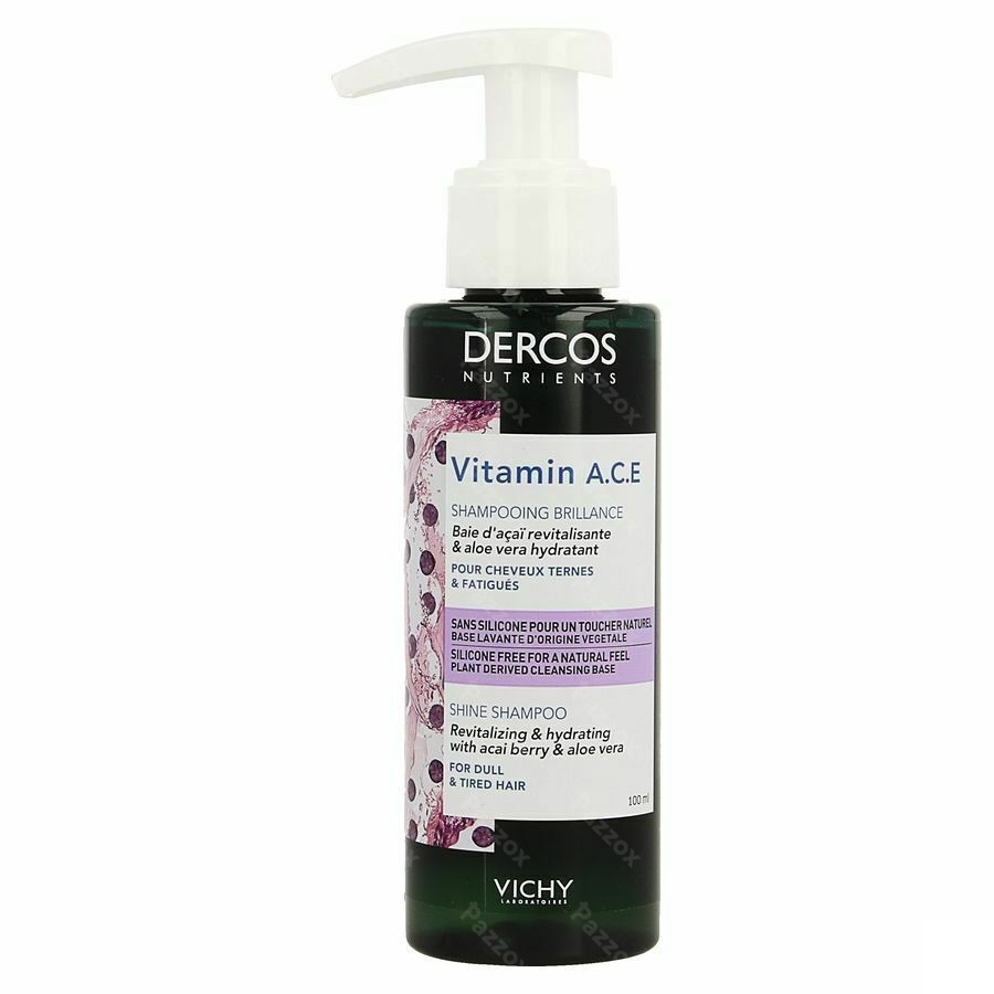 Vichy Dercos Nutrients Revitaliserende Glansshampoo Vitamine ACE 100ml