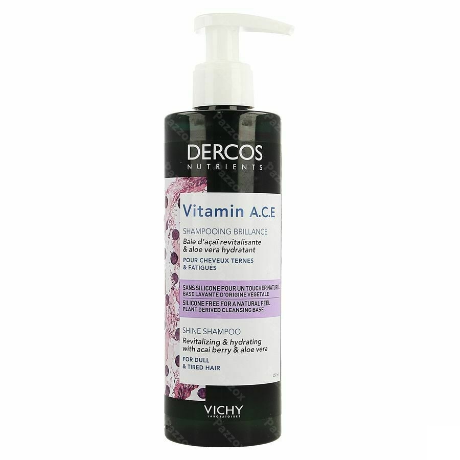 Vichy Dercos Nutrients Revitaliserende Glansshampoo Vitamine ACE 250ml