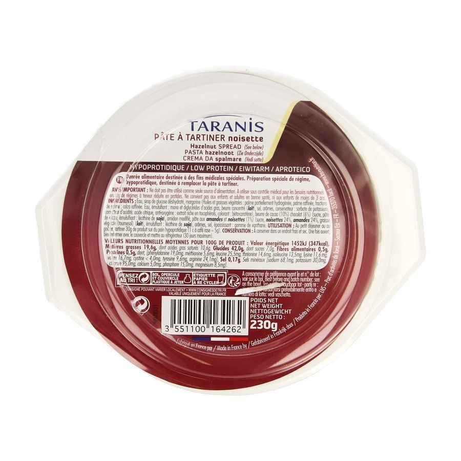 Taranis Smeerpasta Hazelnoot 230g