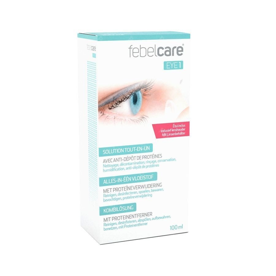 Febelcare Eye 1 Vloeist.contactlens All In 1 100ml
