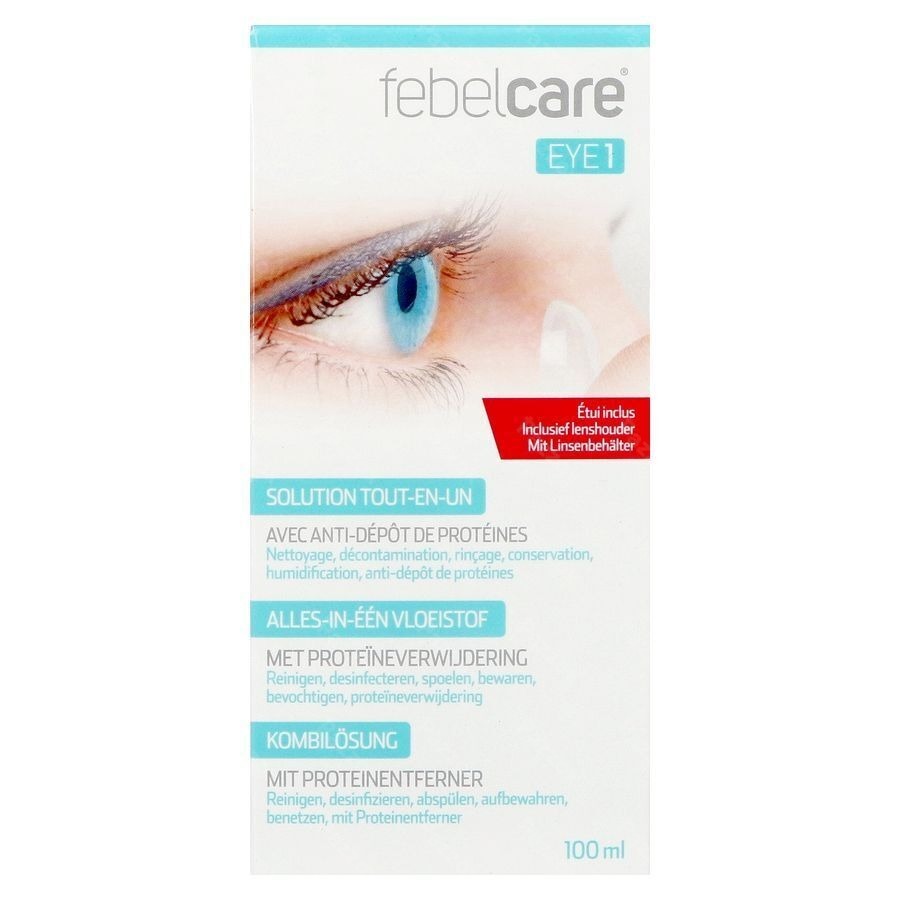 Febelcare Eye 1 Vloeist.contactlens All In 1 100ml