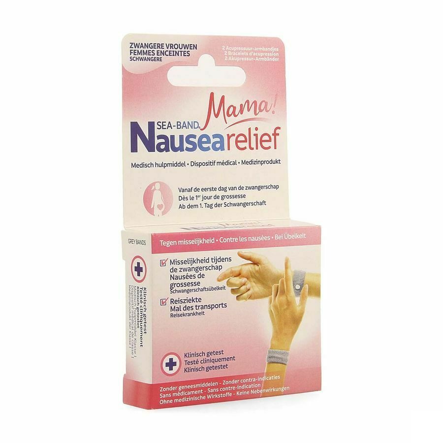 Sea Band Mama Zwangerschap Armband Grijs 2
