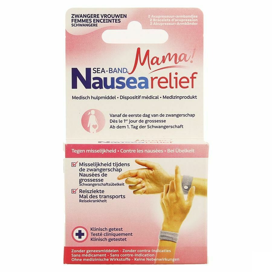 Sea Band Mama Zwangerschap Armband Grijs 2