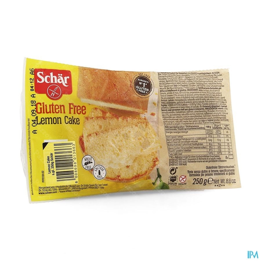 Schar Cake Citroen 250g Revogan