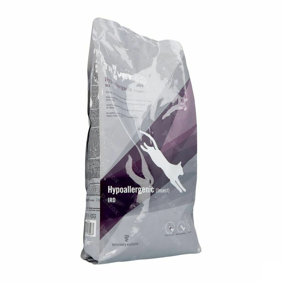 Trovet Ird Hypoallergenic Kat Insect 3kg Vmd