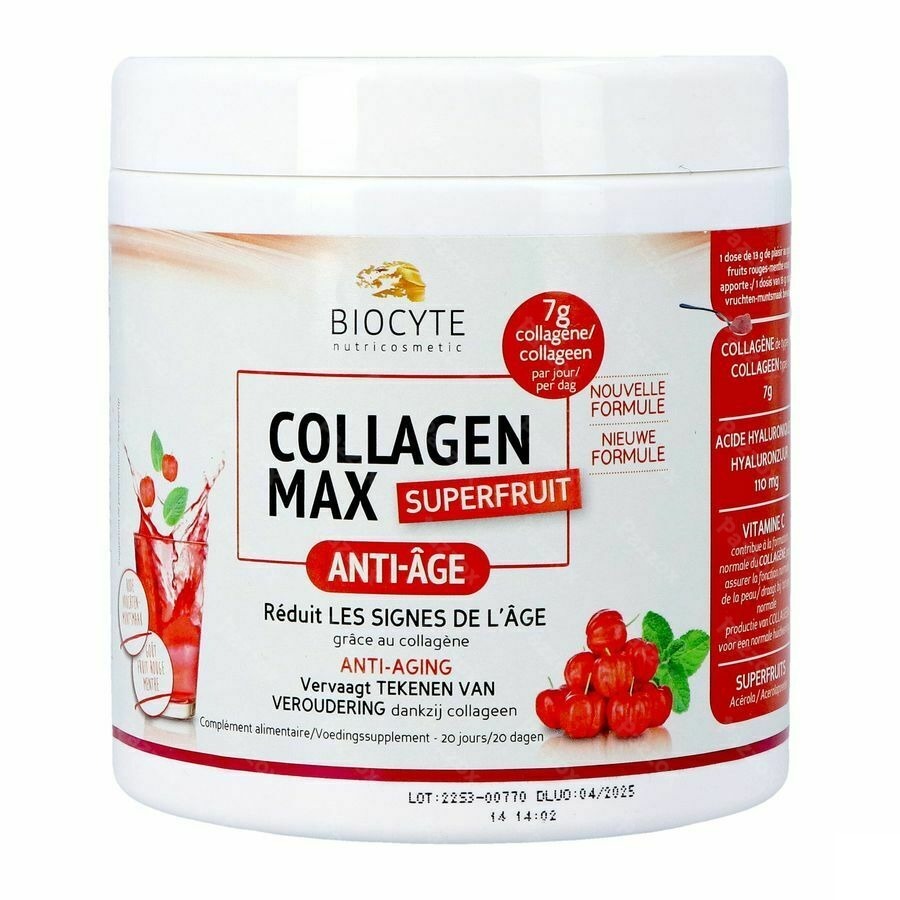 Biocyte Collagen Max Superfruits Poeder 260gr