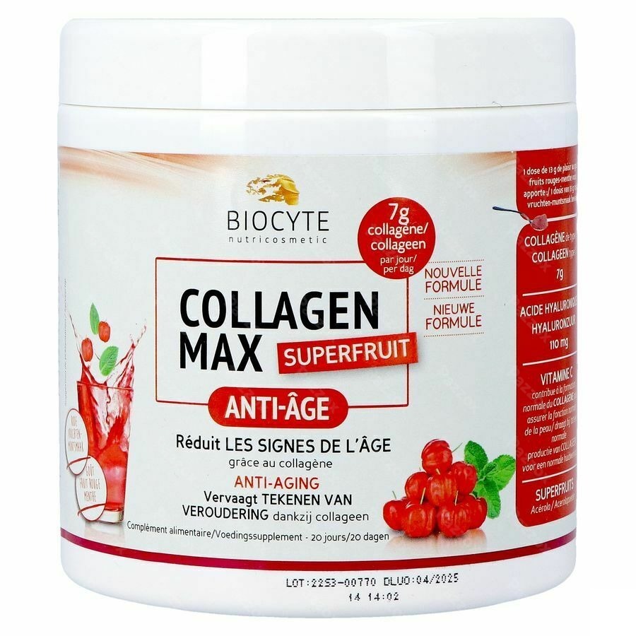 Biocyte Collagen Max Superfruits Poeder 260gr