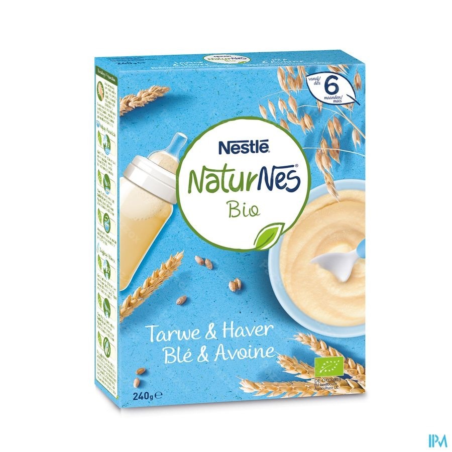 Nestle NaturNes Tarwe & Haver Granen Baby 6+ Maanden 240g