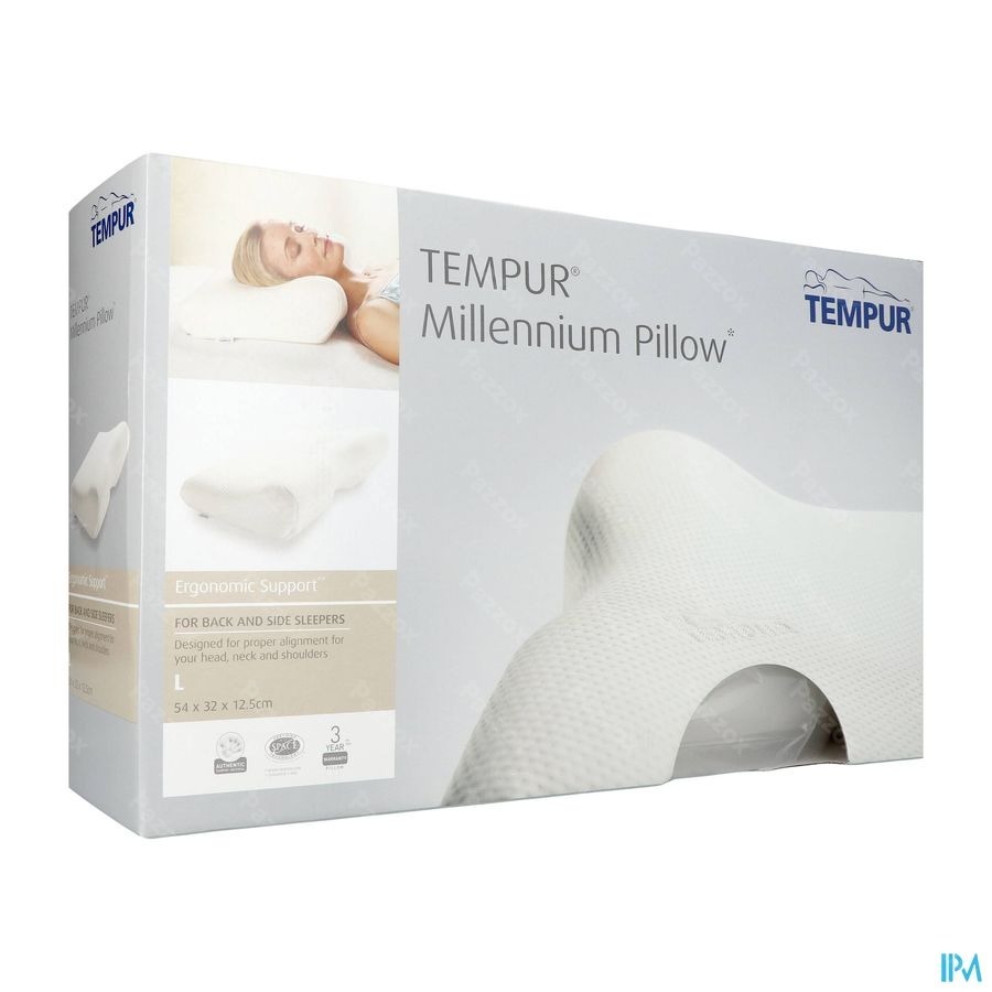 Tempur Millennium Hoofdkussen l 54x32x12,5/7cm