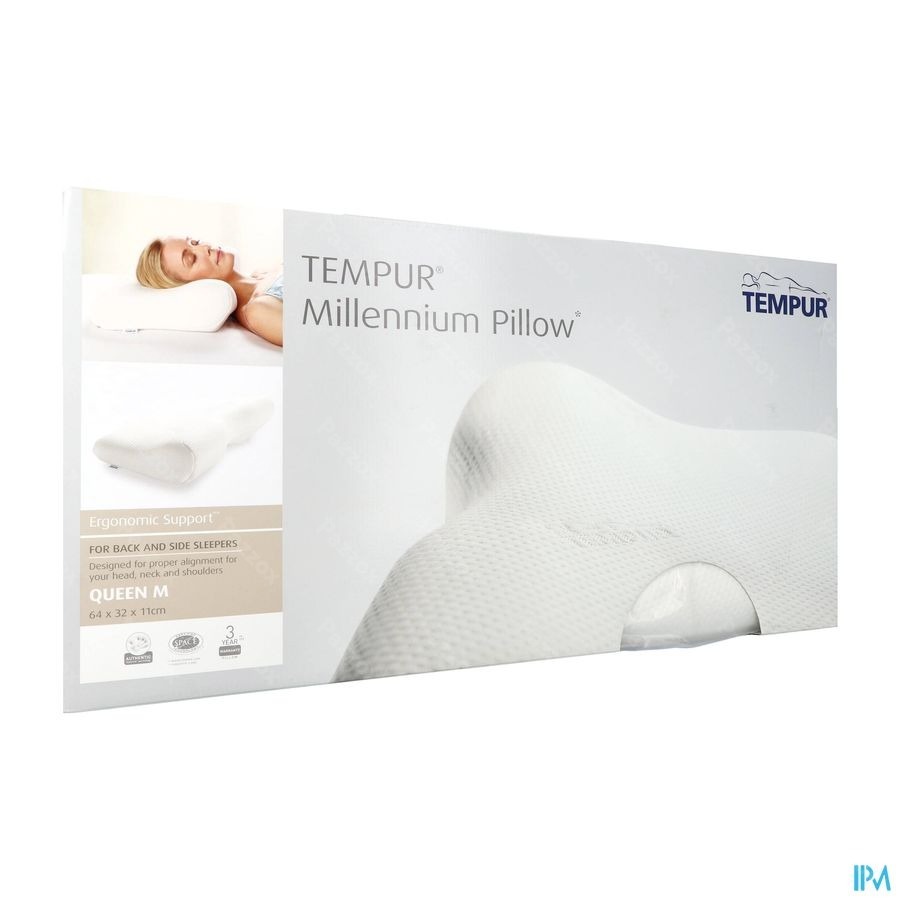 Tempur Millennium Hoofdkuss. Queen M 64x32x11/6cm