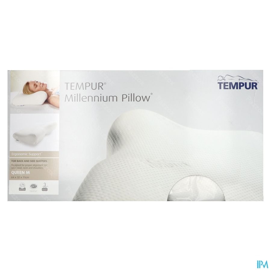 Tempur Millennium Hoofdkuss. Queen M 64x32x11/6cm