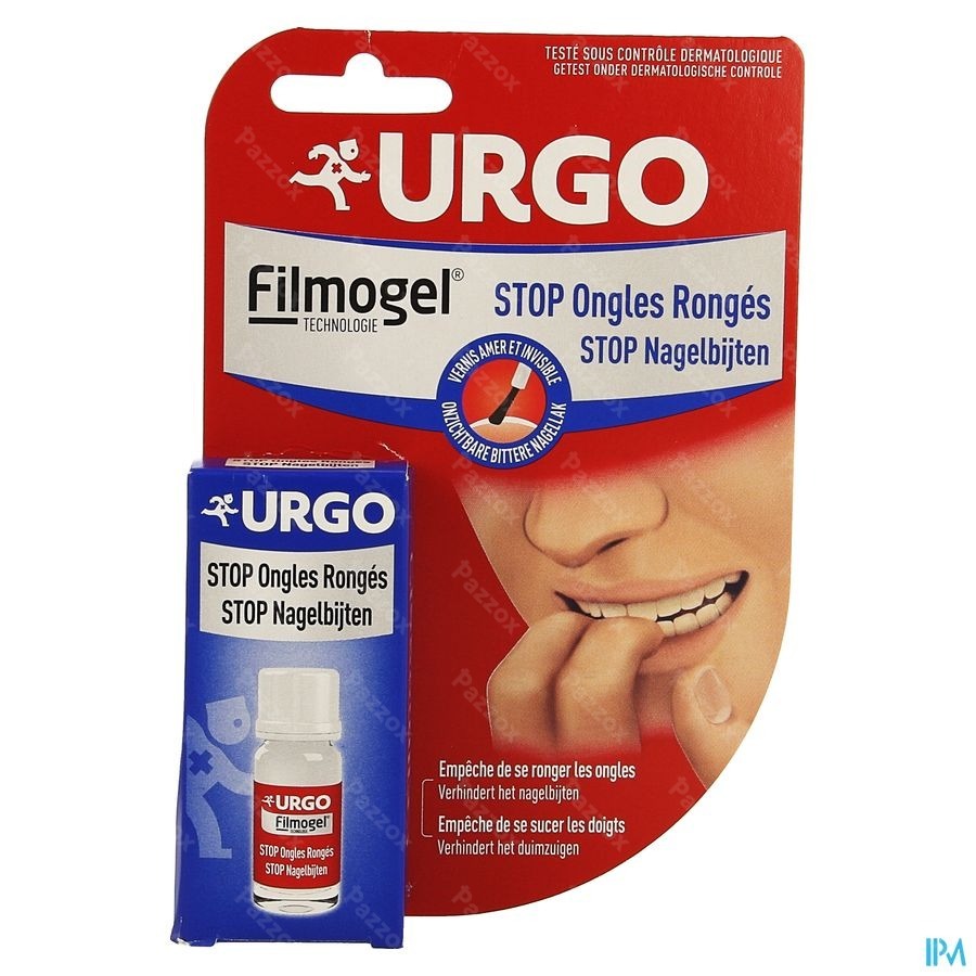 Urgo Stop Nagelbijten Nagellak Filmogel Fl 9ml