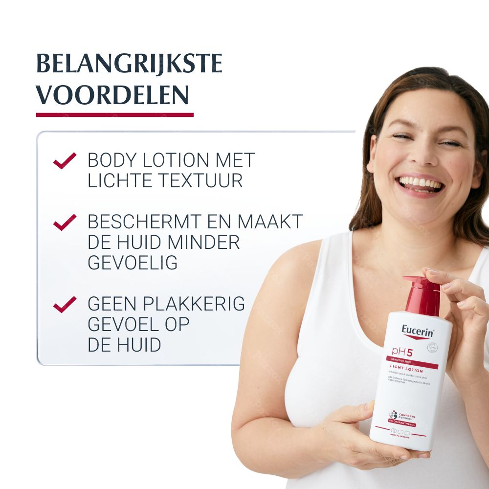 Eucerin pH5 Light Lotion Normale tot Droge Huid Pompfles 400ml
