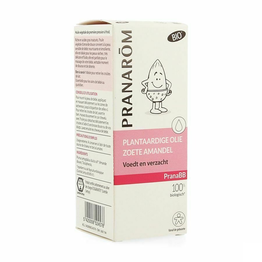 Pranabb Plantaardige Olie Zoete Amandel Bio 50ml
