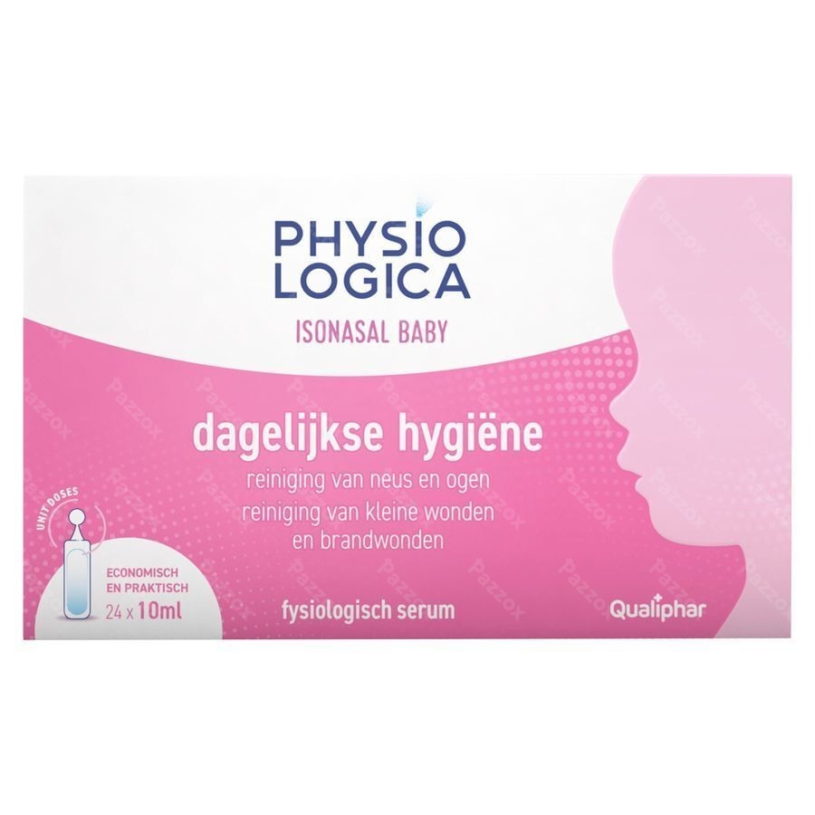 Physiologica Isonasal Baby Unidoses Fysiologisch Water 24 x 10ml