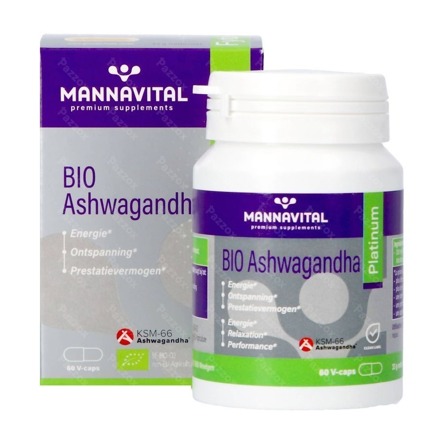 Mannavital Ashwagandha V-caps 60
