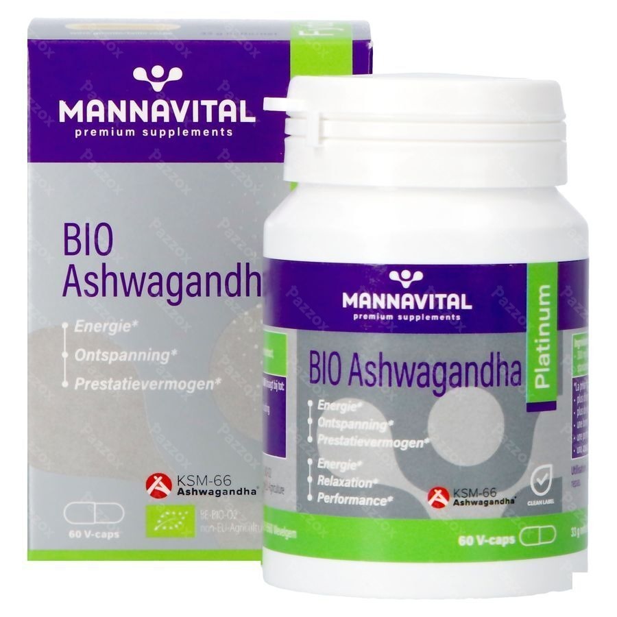 Mannavital Ashwagandha V-caps 60