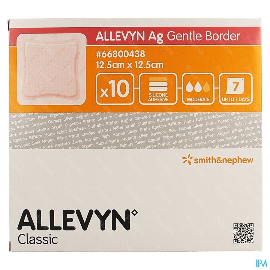 Allevyn Ag Verband Klevend Silic. 12,5x12,5cm 10
