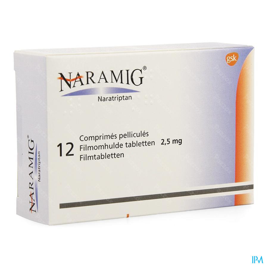 NARAMIG IMPEXECO 12 TABL 2,5 MG